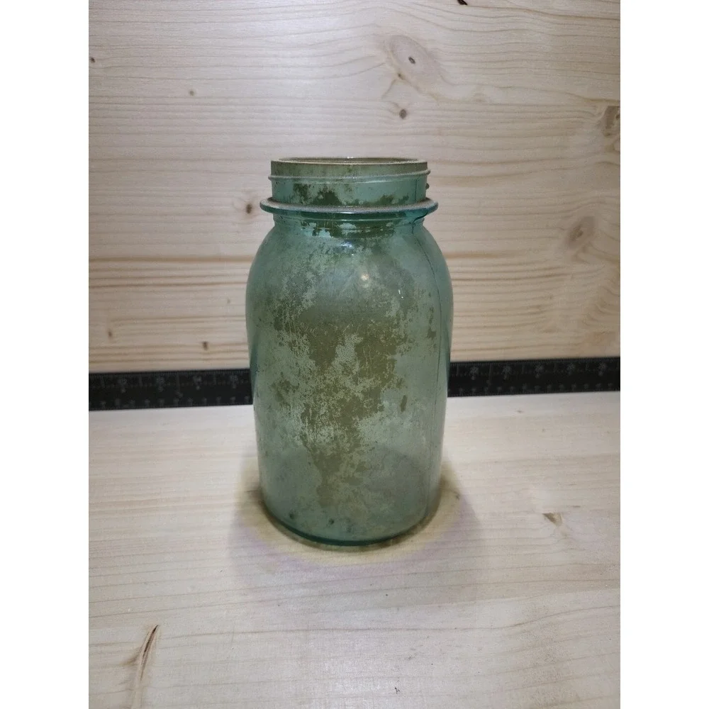 Blue Ball Perfect Mason 4 Jar - Right Out Of The Barn Floor!
